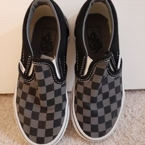 Vans Kids Checkerboard Slip-ons